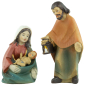 Preview: Festliche Weihnachtskrippe Aicha inkl. 15 tlg. Figurensatz ETA 2 - Maße Krippe ca. 69 x 29 x 34 cm